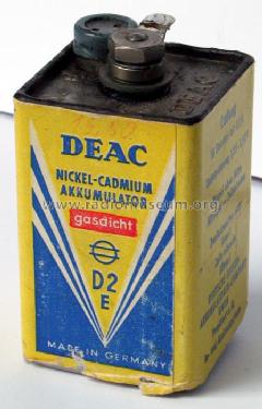 Nickel-Cadmium Akkumulator D2; DEAC, Deutsche (ID = 386618) Fuente-Al