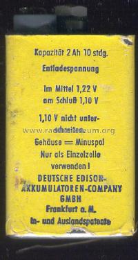 Nickel-Cadmium Akkumulator D2; DEAC, Deutsche (ID = 386622) Fuente-Al