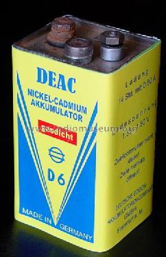 Nickel-Cadmium-Akkumulator D6; DEAC, Deutsche (ID = 246530) Power-S