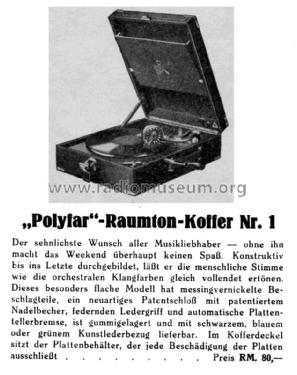Polyfar-Raumton-Koffer Nr. 1; Deutsche Grammophon- (ID = 1552107) TalkingM