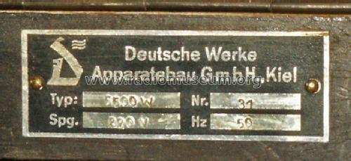 5500W Wb.1; Deutsche Werke (ID = 1244293) Fernseh-R