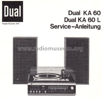 Hi-Fi-Stereo-Kompaktanlage KA60; Dual, Gebr. (ID = 2314558) Radio