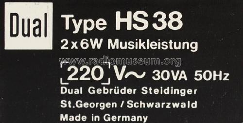 HS38; Dual, Gebr. (ID = 2027391) R-Player