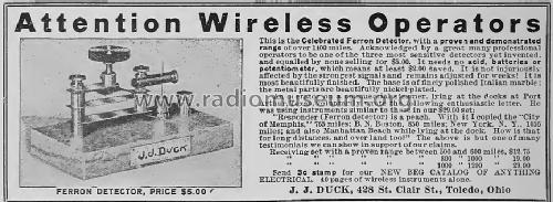 Ferron Detector ; Duck Co., J.J. and (ID = 1506481) Radio part