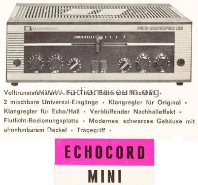 Echocord Mini ; Dynacord W. (ID = 1821938) Ampl/Mixer