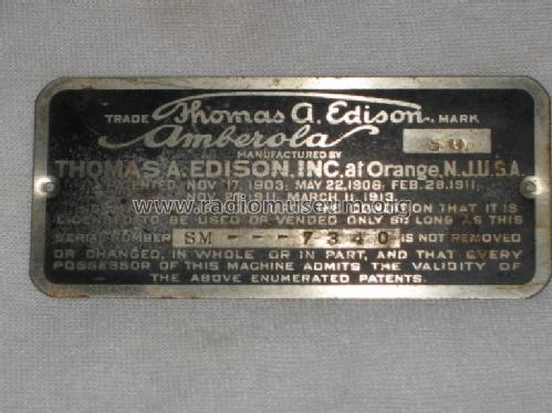 Phonograph Amberola 50; Edison, Thomas A., (ID = 1003011) TalkingM