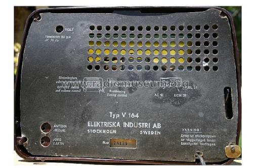 V164; EIA Elektriska (ID = 613020) Radio