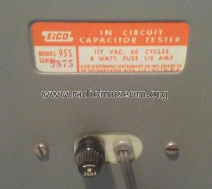 In-Circuit Capacitor Checker 955; EICO Electronic (ID = 2807422) Equipment
