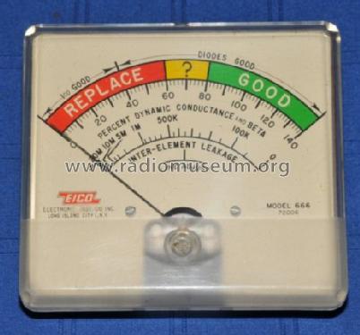 Tube & Transistor-Tester Deluxe 666; EICO Electronic (ID = 703181) Equipment