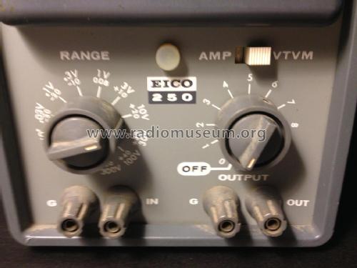 Vacuum Tube Voltmeter 250; EICO Electronic (ID = 2108625) Equipment