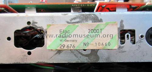 2000T; Elac Electroacustic (ID = 2101947) Radio