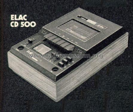 HiFi-Stereo-Recorder CD500; Elac Electroacustic (ID = 68597) R-Player