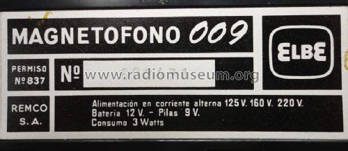 ELBE 009; Comercial Radio (ID = 1336223) Enrég.-R