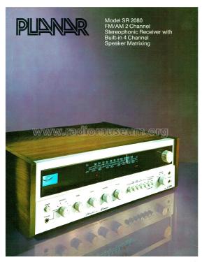 Planar Stereophonic Receiver SR 2080; Electrohome Dominion (ID = 1898447) Radio