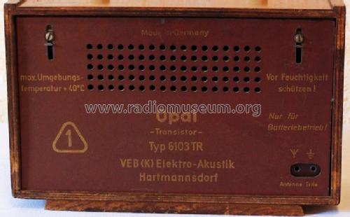 Opal 6103TR; Elektroakustik (ID = 1351474) Radio