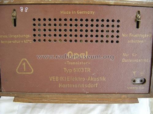Opal 6103TR; Elektroakustik (ID = 215662) Radio