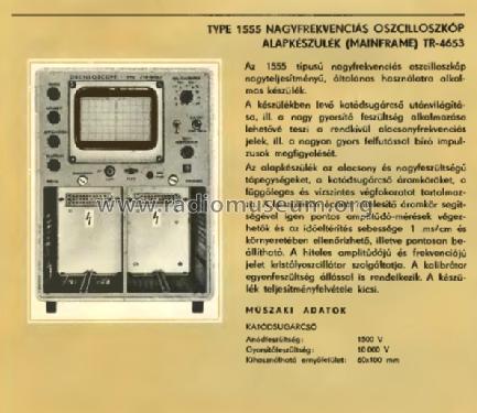 Oscilloscope 1555/TR-4653; EMG, Orion-EMG, (ID = 909424) Equipment