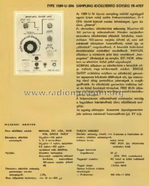 Sampling Sweep Unit 1589-U-596 / TR-4727; EMG, Orion-EMG, (ID = 909818) Equipment