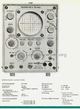 Transiscope-K 1565 / TR-4652; EMG, Orion-EMG, (ID = 908079) Equipment