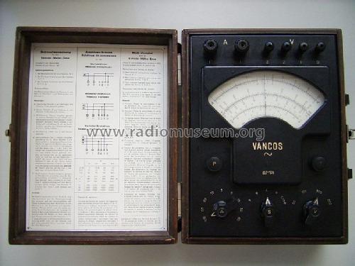 Vancos-Meter ; EMA AG; Meilen (ID = 801355) Equipment