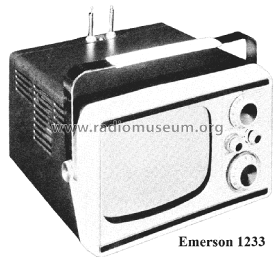 1233 Ch= 120332-R; Emerson Radio & (ID = 1869193) TV Radio