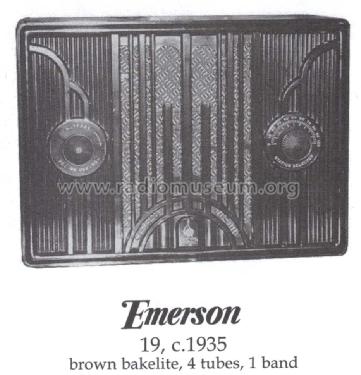 19 Miracle Six Ch= UV4; Emerson Radio & (ID = 1410908) Radio