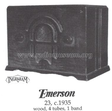 23 Ch= 4-B; Emerson Radio & (ID = 1410912) Radio