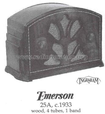 25-A Ch= G4; Emerson Radio & (ID = 1410914) Radio