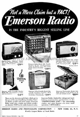 540 Emersonette Ch= 120042; Emerson Radio & (ID = 1198460) Radio