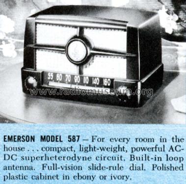 587 ; Emerson Radio & (ID = 1408050) Radio