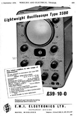 Oscilloscope 2300; EMI; Hayes, (ID = 1045271) Equipment