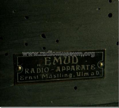 Einröhren Audionempfänger AP1; Emud, Ernst Mästling (ID = 1762355) Radio
