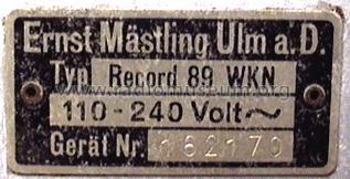 Record 89-WKN; Emud, Ernst Mästling (ID = 606243) Radio