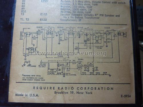 550U ; Esquire Radio Corp.; (ID = 2743546) Radio