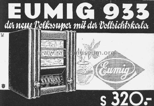 933; Eumig, Elektrizitäts (ID = 1527473) Radio