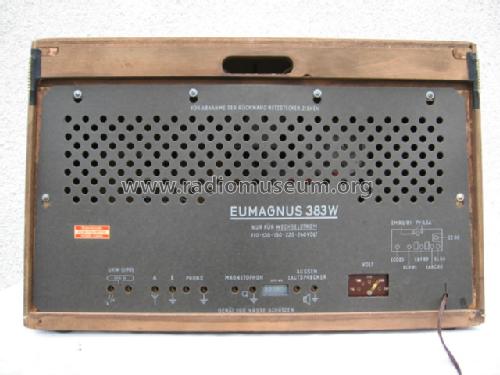 Eumagnus 383W; Eumig, Elektrizitäts (ID = 324161) Radio