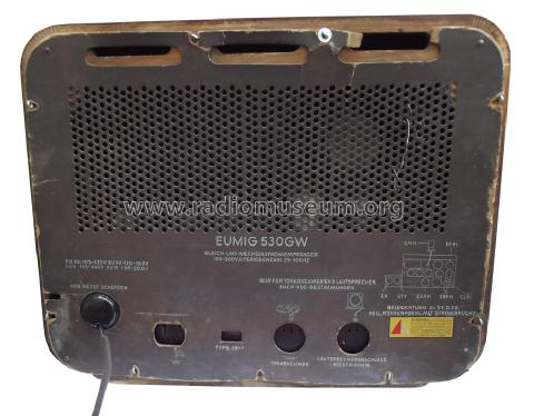 Eumig 530GW Type 1941; Eumig, Elektrizitäts (ID = 1456554) Radio