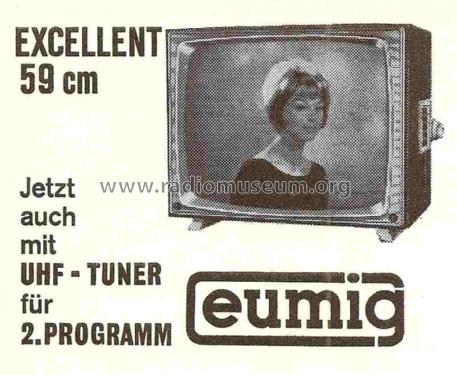 Excellent 59 TV312; Eumig, Elektrizitäts (ID = 710603) Television