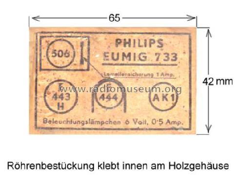 OR3 733; Eumig, Elektrizitäts (ID = 1321264) Radio