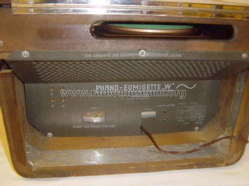 Phono-Eumigette 384W; Eumig, Elektrizitäts (ID = 317833) Radio