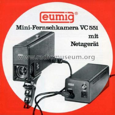 Video Camera VC551; Eumig, Elektrizitäts (ID = 1239494) TV-studio