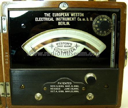 AC/DC Voltmeter ; European Weston (ID = 1093115) Equipment