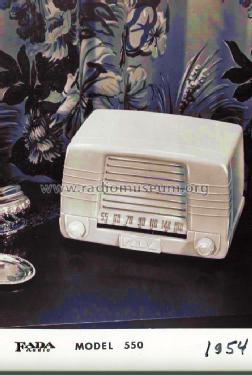 550V ; Fada Radio & (ID = 1665075) Radio
