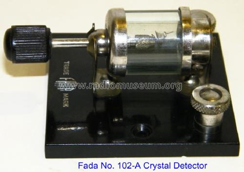 Stand alone Crystal Detector 102-A; Fada Radio & (ID = 969948) Radio part