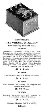 Efescaphone Benbow Junior Cat. No. W 90567; Efescaphone Brand, (ID = 1885860) Crystal