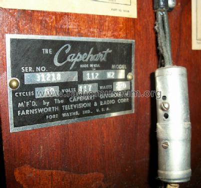 Capehart 112N2 George II ; Farnsworth (ID = 1309164) Radio