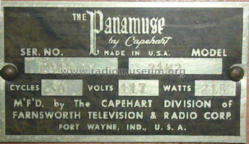 Panamuse 21N2 Chippendale ; Farnsworth (ID = 352189) Radio