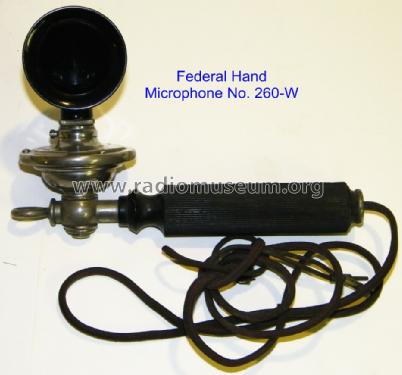 Hand Microphone No. 260-W; Federal Radio Corp. (ID = 981076) Radio part