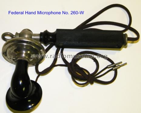 Hand Microphone No. 260-W; Federal Radio Corp. (ID = 981078) Radio part