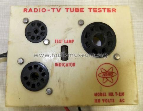 Radio-TV Tube Tester T-110; Fedtro Inc.; Long (ID = 1176539) Ausrüstung